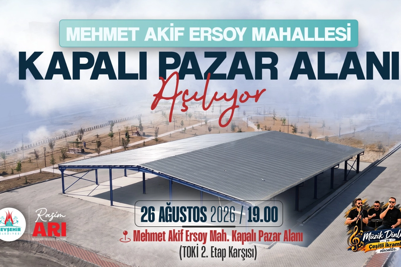 Nevşehir'de Kapalı Semt Pazarı Hizmete Açılıyor