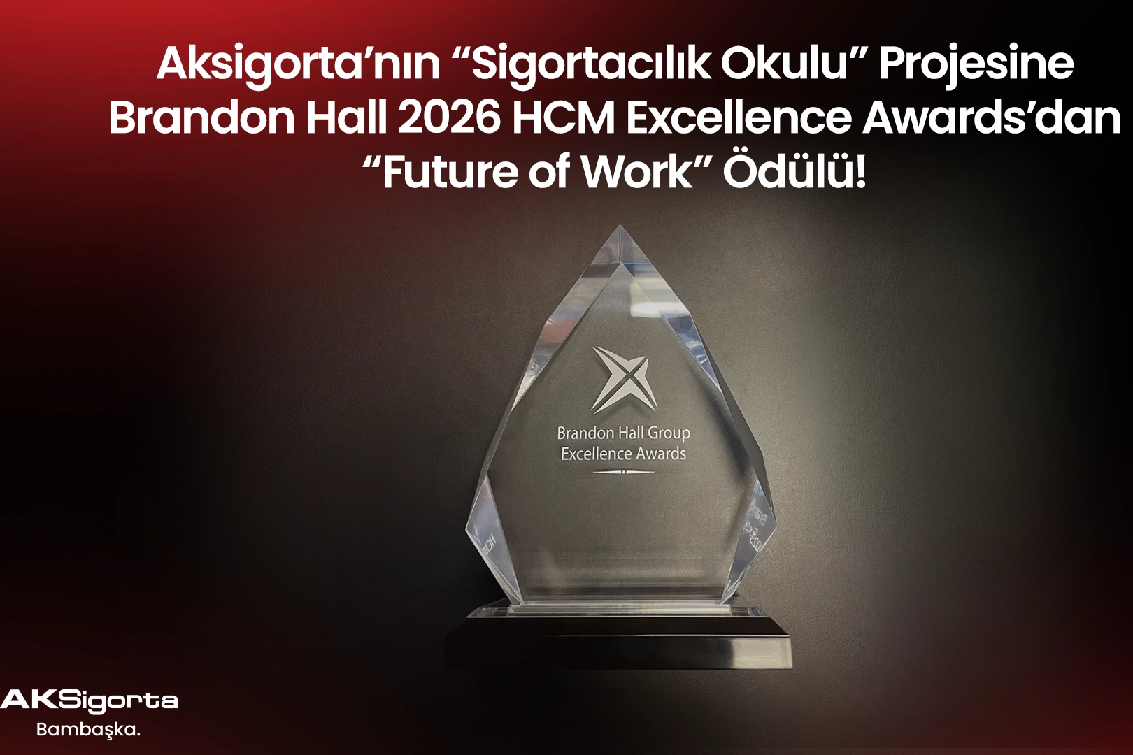 Aksigorta’ya "Future of Work” Ödülü