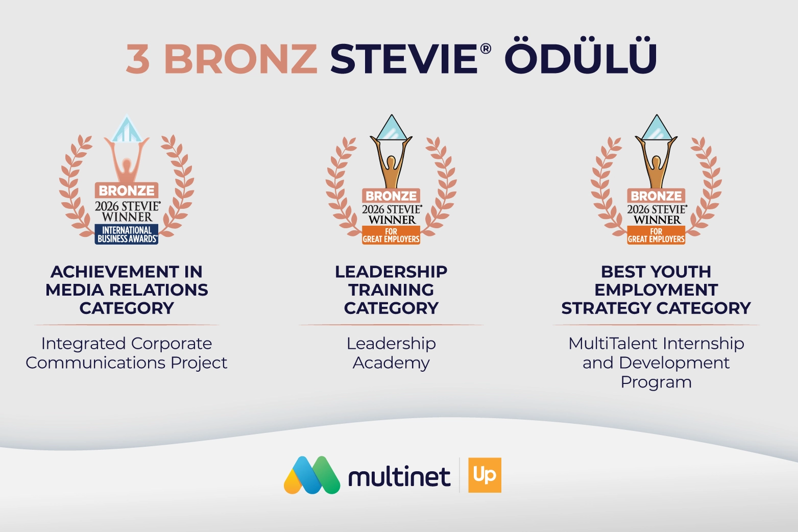 Multinet Up’a Stevie Awards’tan Üç Uluslararası Ödül