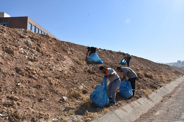 Siirt çevre yolunda kapsamlı temizlik çalışması